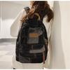 Student School Bag Denims Patched Backpack Girls Aesthetic Backpack Travel Bag Large Capacity Casual Daypacks