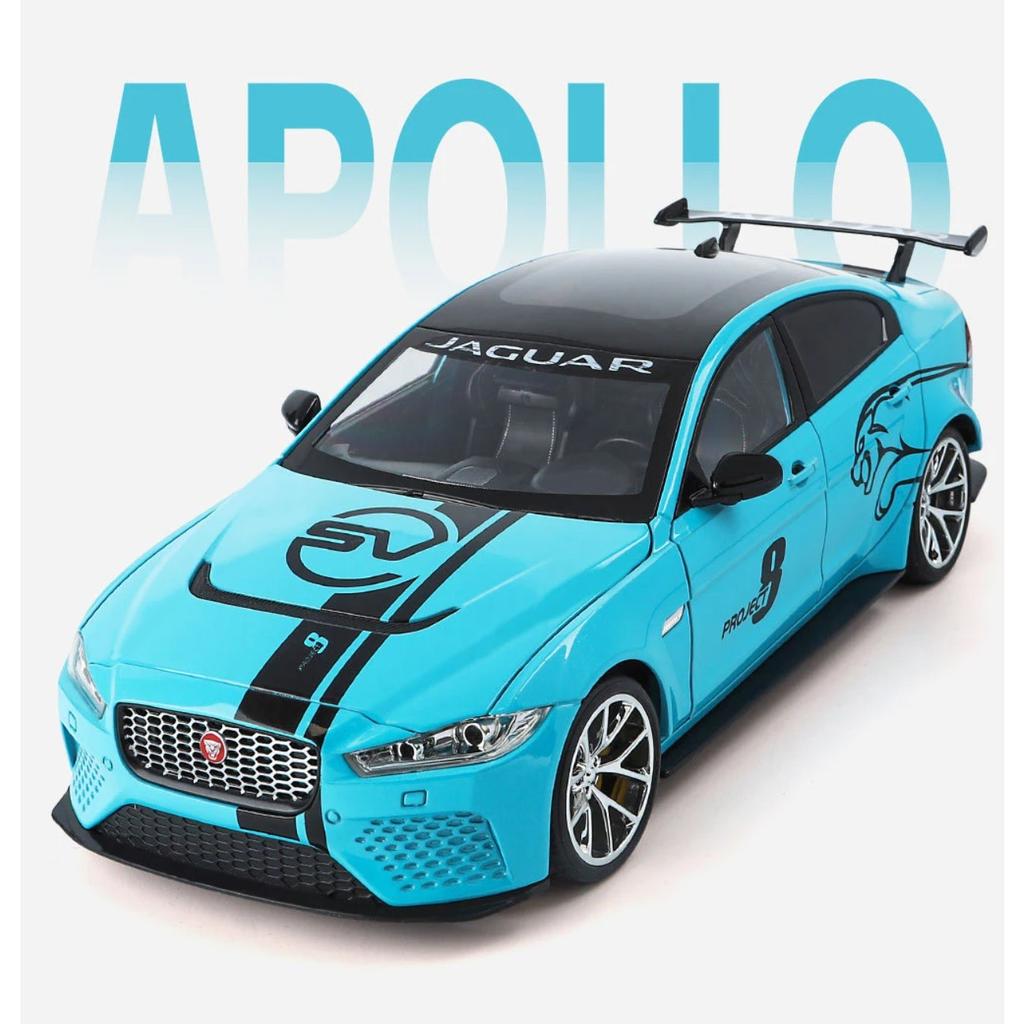 1/18 Jaguar XE SV PROJECT 8 Alloy Sportscar Scale Model Car Diecast Metal Vehicles Simulated Collectibles Childrens Toy Gifts