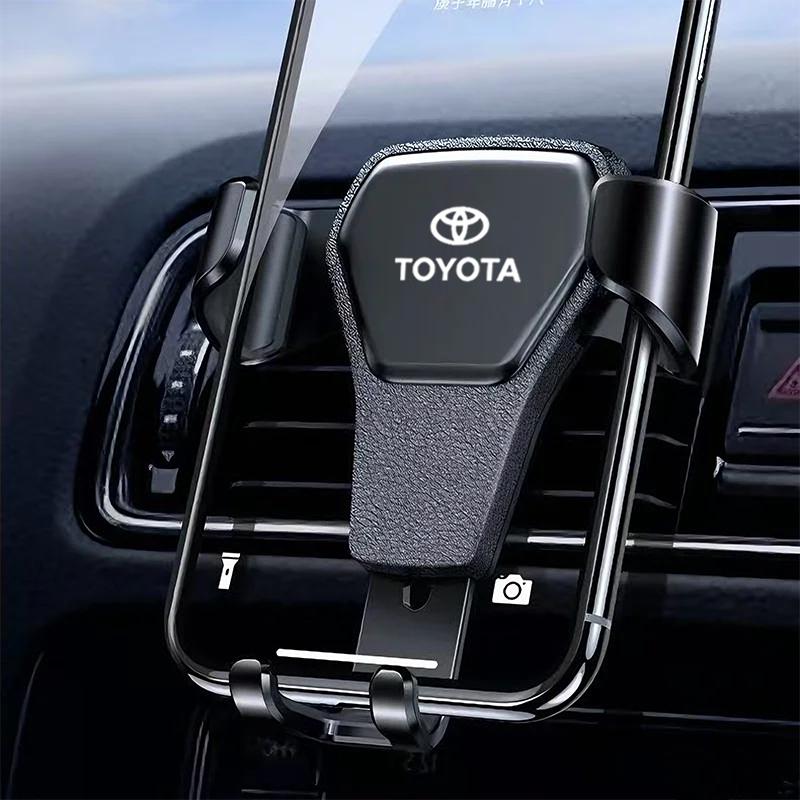 Toyota 2026 Nye hjulkapsler Tyngdekraft Auto Telefonholder Bil Luftventil Klemme Telefonstativ Støtte Toyota Crown Bilklistremerke