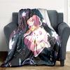 Bee and PuppyCat Flannel Blanket, High quality Comfortable for All Seasons, Home Decor, Warmth and Comfort