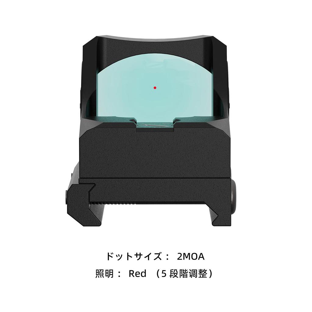 TMR Mini Dot LED Dot Up To Includes Two Mount IPX4 Waterproof T-Eagle Sight, High-Brightness Sight, Impact-Resistant 3500g, Adapters, (Black)