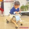 2-in-1 Wooden Rocking Horse & Stroller for Toddlers - Ideal Birthday Gift for Ages 1+