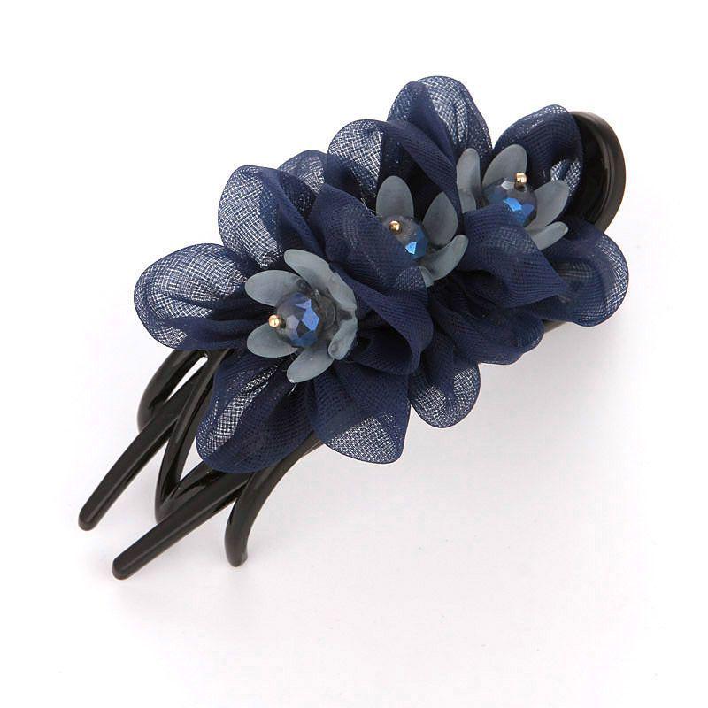 Korean Silk Flower Duckbill Hair Clip for Styling