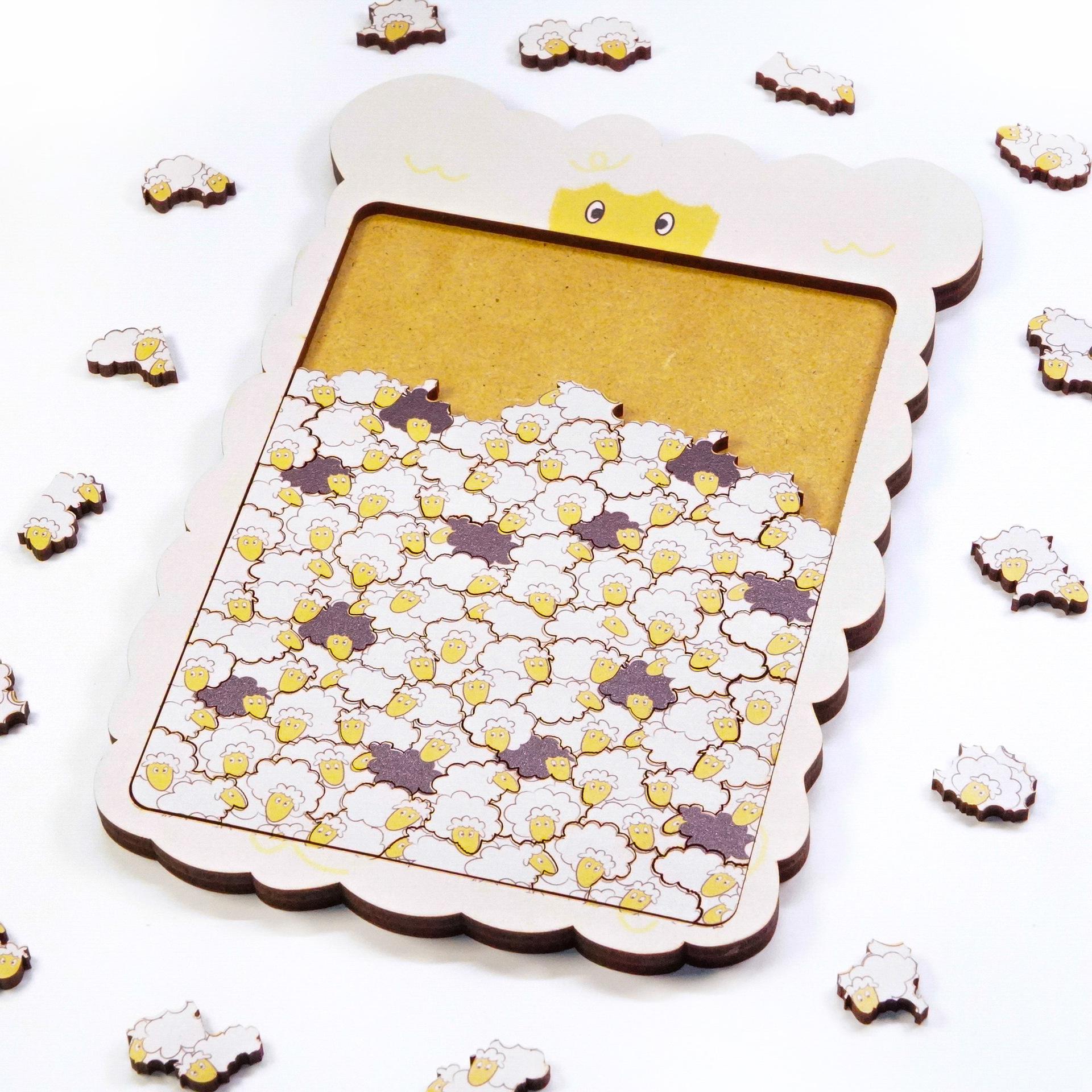 Alien Shaped Jigsaw Puzzle: Immersive Decompression Gift, Educational and Creative Wooden Art for Children