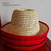 High-Quality XL Juggling Straw Hat for Comical Clown & Street Dance Performances