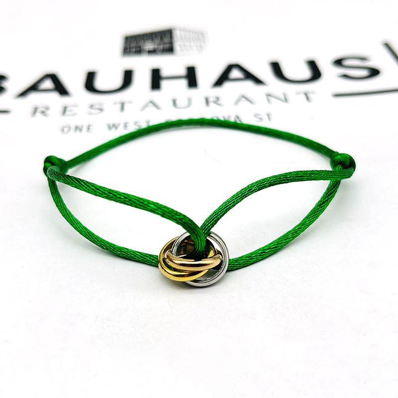 Simple Retro Lucky Woven Rope Bracelet For Women Men Temperament Trendy Luxury Circles Bangles Jewelry Accessories Gifts