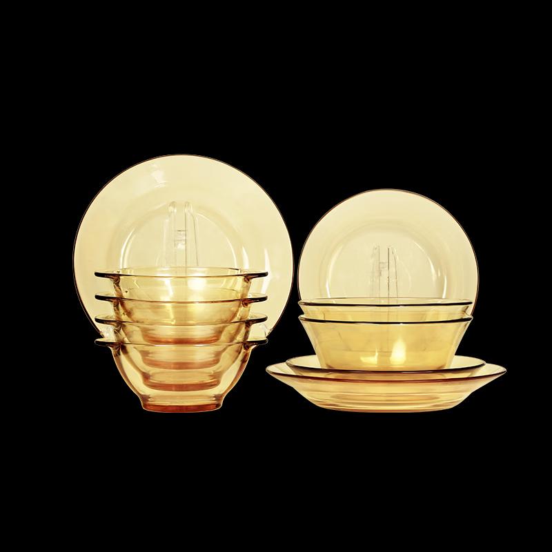 Pyrex Jingyao Series 10-Piece Glass Dinnerware Set