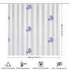 Blue Dog Print Shower Curtain Bathroom Decor Waterproof Fabric 3D Printed Bath Accessories Home Supplies White