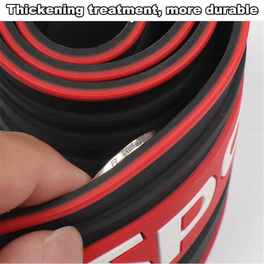 4PCS Universal Rubber Car Door Scuff Sill Cover Panel Step Protector Bumper Corner Protector