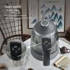 Fully Automatic Pure Titanium Rock Slab Tea Table with Integrated Electric Kettle and Dual-Hole Tea Tray