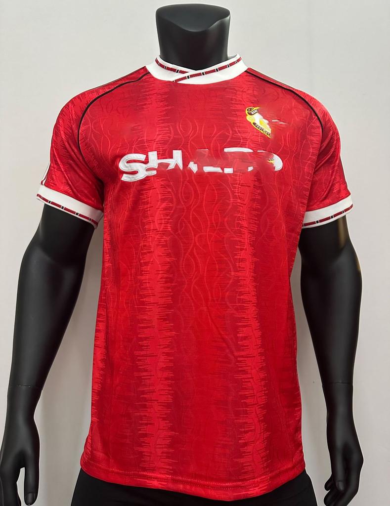Club retro jersey home and away retro top nostalgic league Champions League version short sleeve Red Devils main Real Madrid