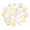 10pcs/Lot Stainless Steel Pendant Peach Heart Pendant With Different Size For Jewelry Making DIY Bracelet Necklace Accessories
