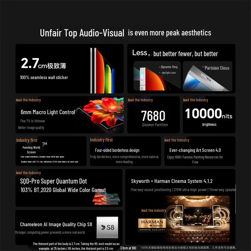 Skyworth 85A10H Pro Mini LED Interactive Conference Display (CN version)