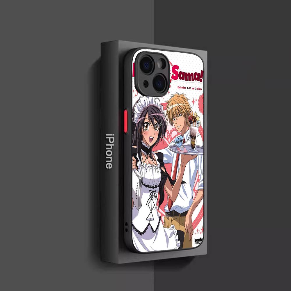 Kaichou Wa Maid-Sama Pour IPhone 15 16 Pro Max 11 12 13 14 XS XR X Plus 16E Coque de Téléphone Mate Translucide
