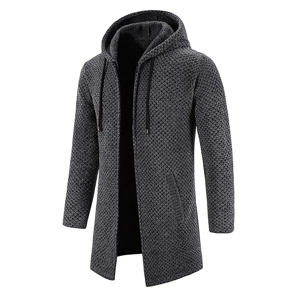 Winter Men's Cashmere Thickened Medium And Long Sweaters And Knitwear