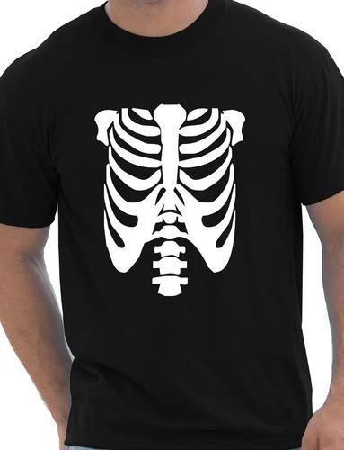 

Skeleton Mens T-Shirt Fancy Dress Halloween Funny Birthday Gift Size S-XXL 4XL