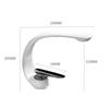Creative Bathroom Sink Faucet Tap White Brass Wash Basin Faucets Single Handle Hot and Cold Waterfall Modern Elegant Mixer Tap