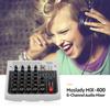 Muslady MIX-400 Professional 6-Channel Audio Mixer Mixing Console 3-Band EQ with Reverb Delay
