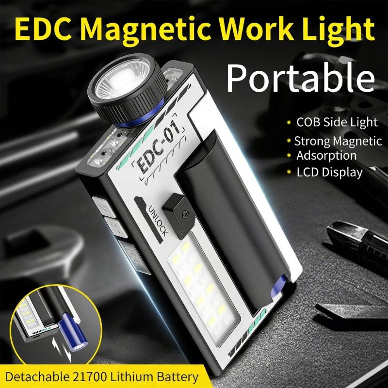 High Brightness LED Outdoor Lamp Features Type C Fast Charging Removable Battery and Multiple Light