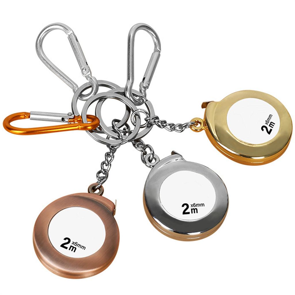 Small Tape Measure Keychain Mini Measuring Tape Retractable 6ft 2M Pocket Tape Measure with Clear Marking for Home