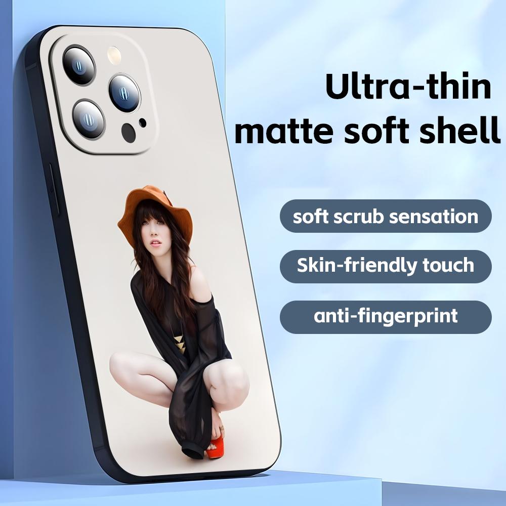 singer carly rae jepsen (0) Phone Case For iPhone17 16 16e 15 14 13 12 11 Plus Mini Pro Max Soft black Shockproof Cover