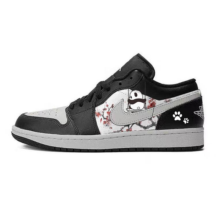 

Jordan Air Jordan 1 Vintage Basketball Shoes Unisex Low Top White/Pink 553558-043(Team56-) 44