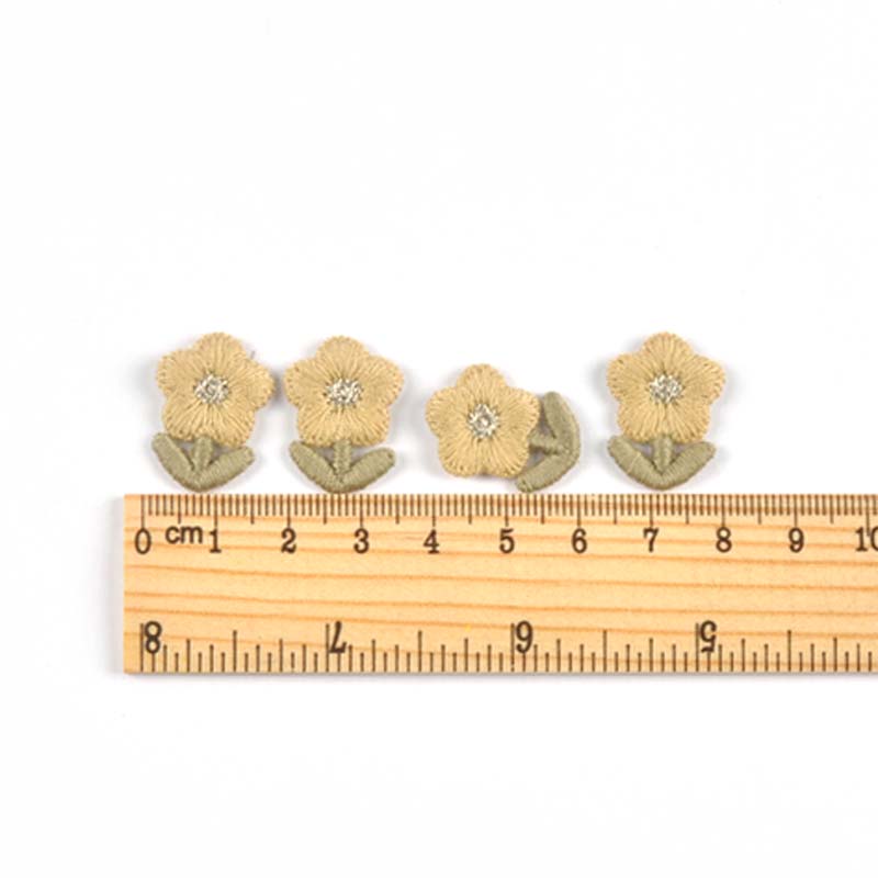 

Embroidered Flower DIY Handcraft Materials Bag Decoration Accessories Hairpin 20 Pieces Home Sewing Fabric Patch