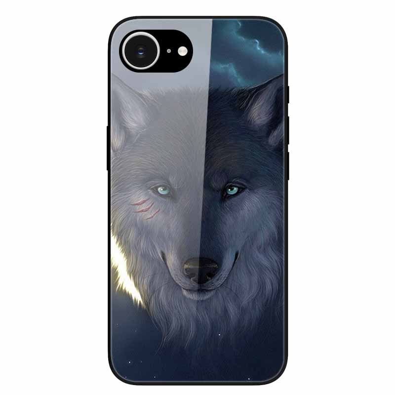 Tempered Glass Phone Cases For iPhone 16e 2025 Case Silicon Bumper Hard PC Back Cover Shell for iPhone SE (2025) / for iPhone16e