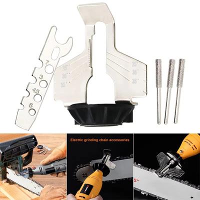 Chainsaw Sharpening Kit Electric Grinder Sharpening Polishing Attachment Set Saw Chains Tool Drill Rotary Accessories Set