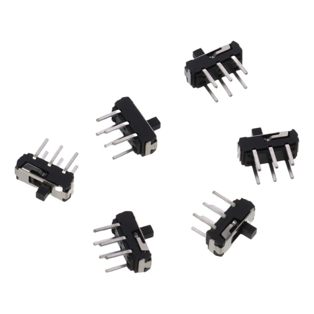6pcs 6 Pin 2 Position Micro Mini Toggle Switch JC-SK09 Vertical Slide Switch  Electrical Equipment