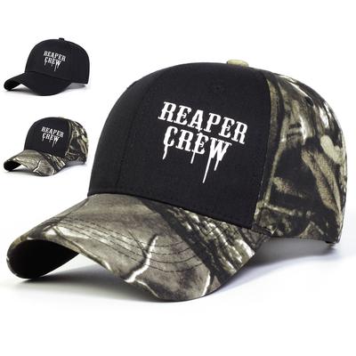 Unisex REAPER CREW Letter Embroidery Baseball Caps Outdoor Adjustable Spring and Autumn Casual Sunscreen Hat