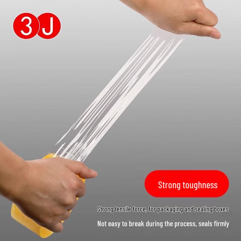 3J Large Roll Transparent Packing Tape