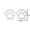 Cute Bear Paw Earrings: Simple Animal Footprint Ear Accessories