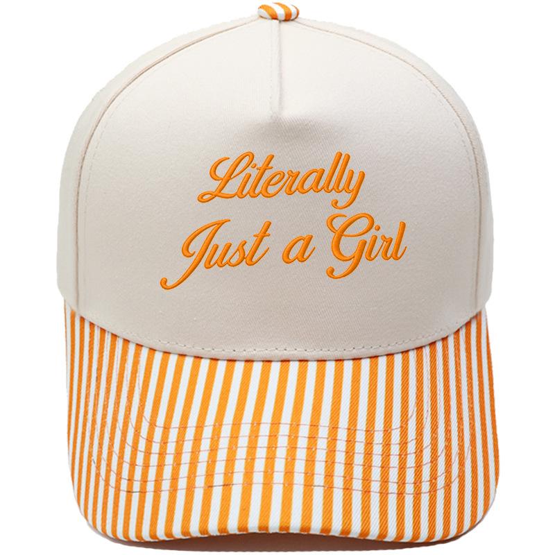 Literally Just a Girl Embroidery Color Matching Truck Driver Hat Fun Shade Daddy Hat