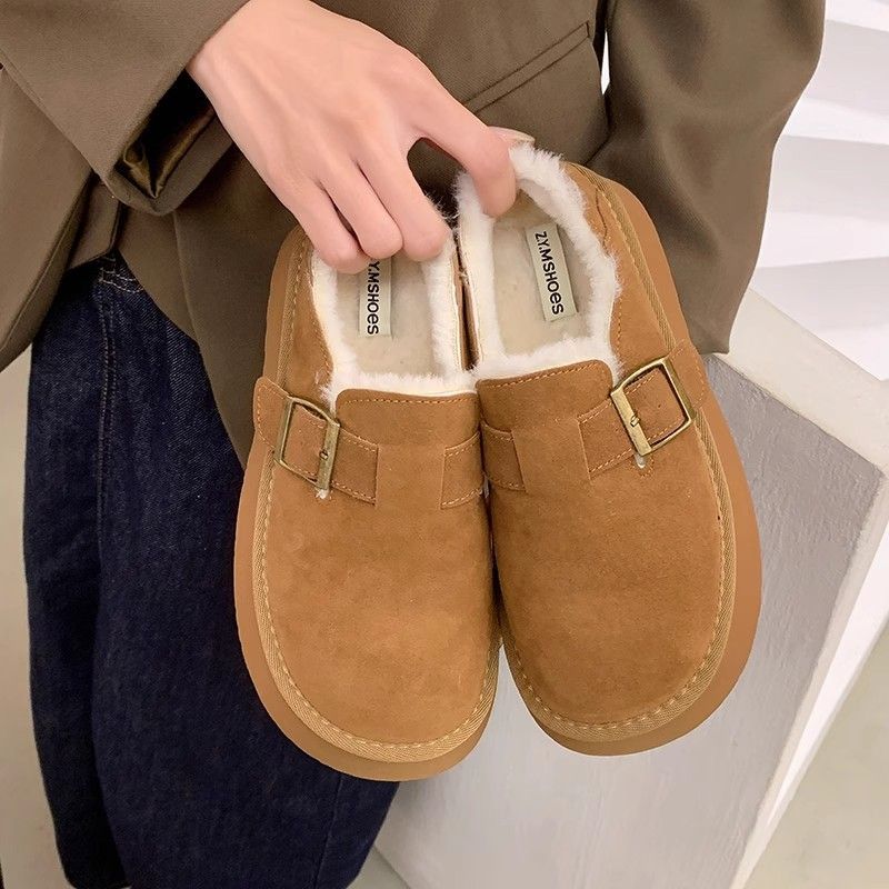Winter New Thick-soled Snow Boots Women's Velvet Shoes Thickened Autumn and Winter Short Thermal Cotton Shoes