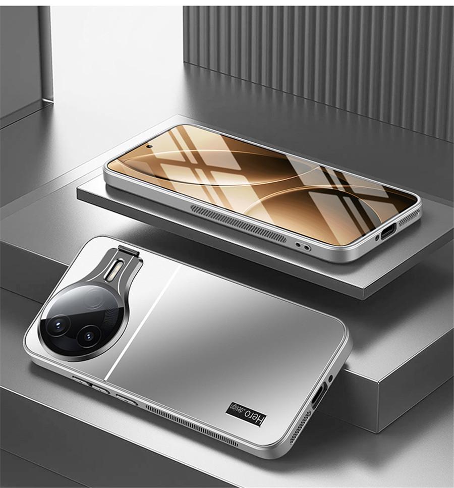 

Металлический чехол-держатель объектива камеры для Poco F7 Ultra F7 Pro, противоударный матовый бампер, подставка, задняя крышка для POCO F7Pro F7Ultra for POCO F7 Pro серебряный