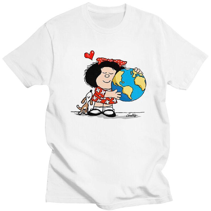 

Custom Quino Comic Cartoon Mafalda T Shirt for Men Tshirt Leisure Tees T-shirt Slim Fit - Men s Summer Cotton Graphic Tee S разноцветный