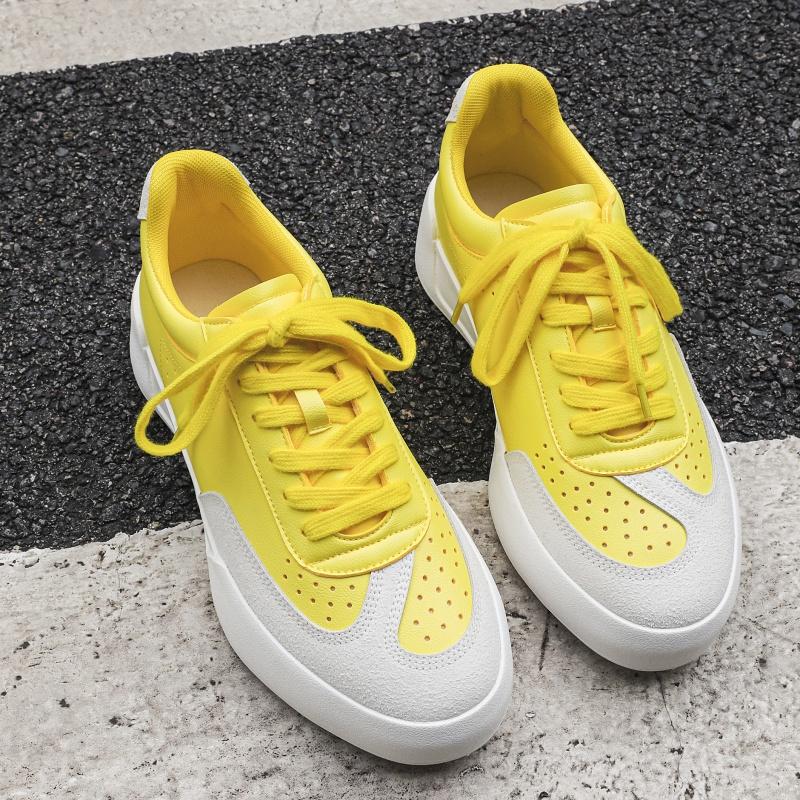 

Мужская повседневная спортивная обувь однотонная Водонепроницаемые кроссовки Дышащая спортивная обувь для зала, бега трусцой, повседневной носки Черные амортизирующие трейловые кроссовки 44 жёлтый