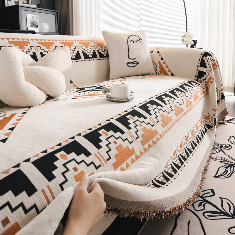 EIFLOY-Retro Chenille Sofa Cover for Living Room, Couch Cover Blanket, Anti Scratch, Furniture Protector, for Pets, Cats