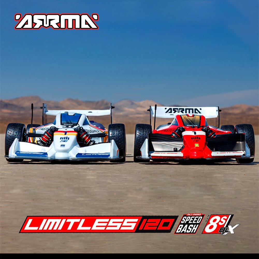 ARRMA 1/7 F-1 120 8S RTR SPEED BASH RC Remote Control Model Car 4WD Brushless Flat Sports Car ARA7816