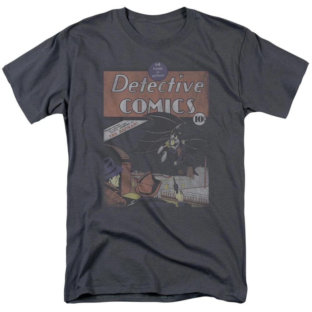DC Comics - Batman - Detective #27 Distressed - Unisex Children s T-shirt - Gray 100