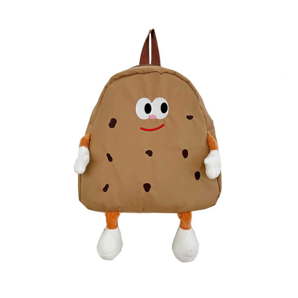 Schoolbag biscuits small schoolbag female Japanese cartoon cute canvas backpack girl student backpack cute animation casual versatile