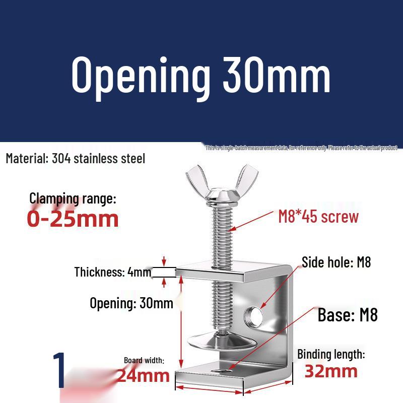 304 Tiger Clip U-Shaped Woodworking G-Clamp