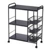 4-Tier Multi-functional Carbon Steel Kitchen Storage Cart