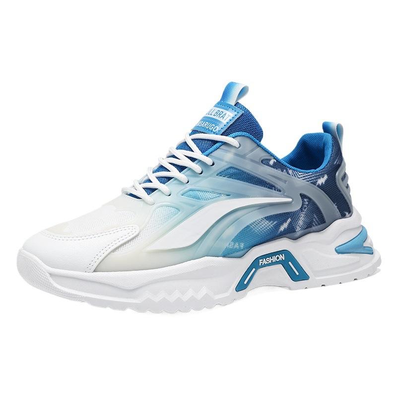 Summer Men's Shoes New Breathable Mesh Sports Shoes Men's Trend Versatile Platform Running Casual Shoes Men's