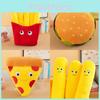 Fast Food Plush Pillow Set With Hamburger French Fries Pizza Cushion For Kids Gift
