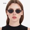 Oval Cat Eye Diamond-encrusted Sunglasses for Women Model Street Shoot Fashion Glasses Sunglasses Lentes De Sol Mujer Gafas