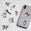 50 Sheets Angel Series Graffiti Stickers: Waterproof DIY Decoration for Water Bottles & Luggage