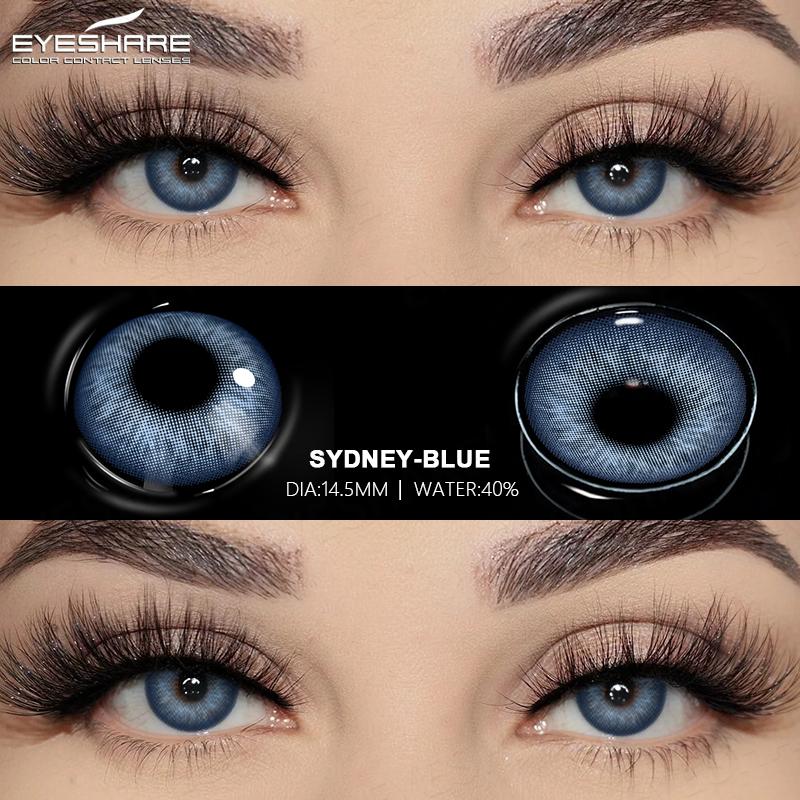 Eyeshare Natural Color Contact Lenses for Eyes Brown Contact Lens Blue Contact Lens Colored Eye Contacts Eye Makeup Yearly Use