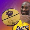 Kobe Bryant Nr. 7 Baschet Albastru - Suvenir Semnat, Ediție Black Mamba, Piele Moale pentru Adulți, Antiderapant, Elastic, Nu. 5 Baloane pentru Copii.